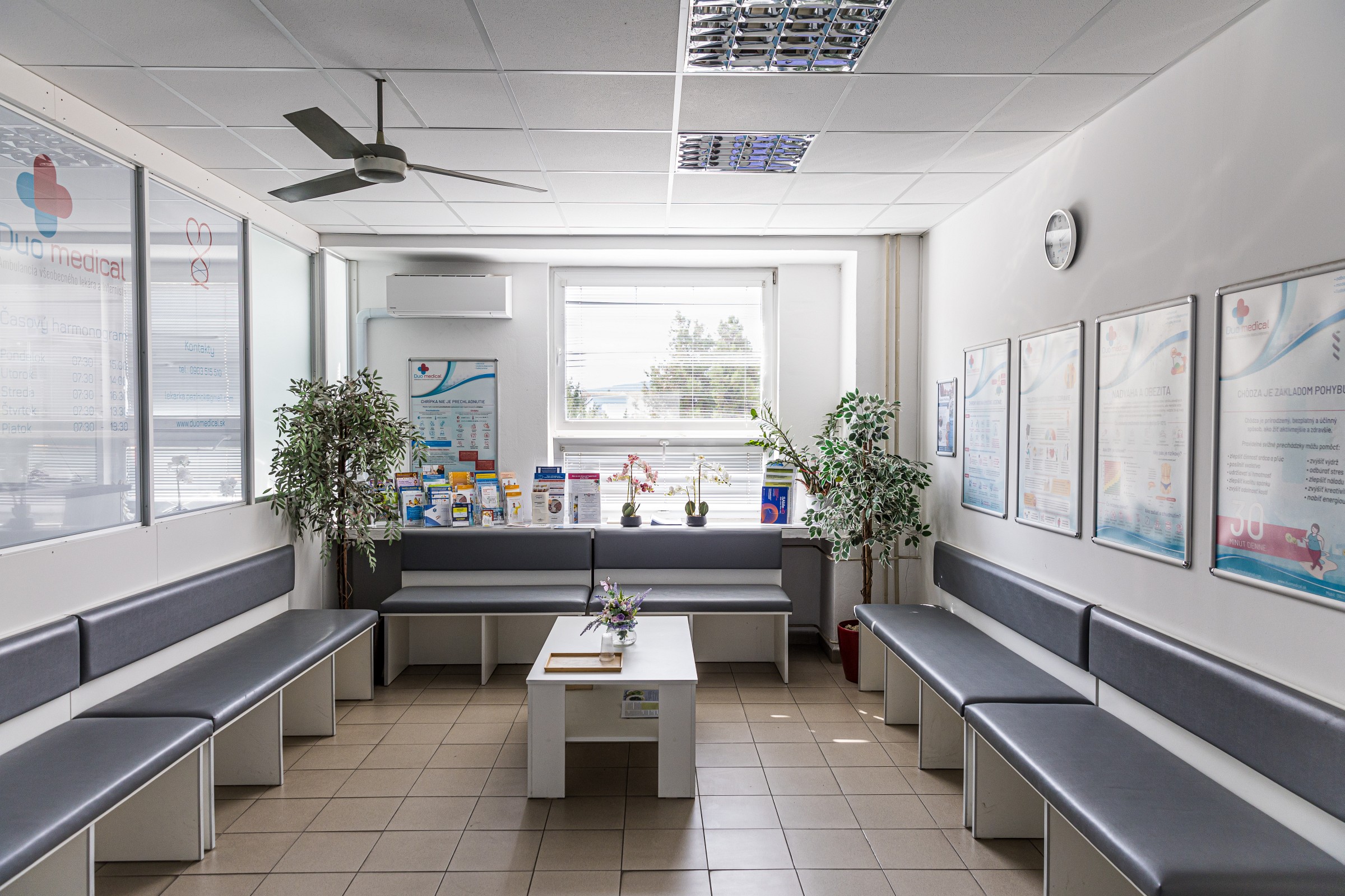 pohľad na čakáreň Duo Medical