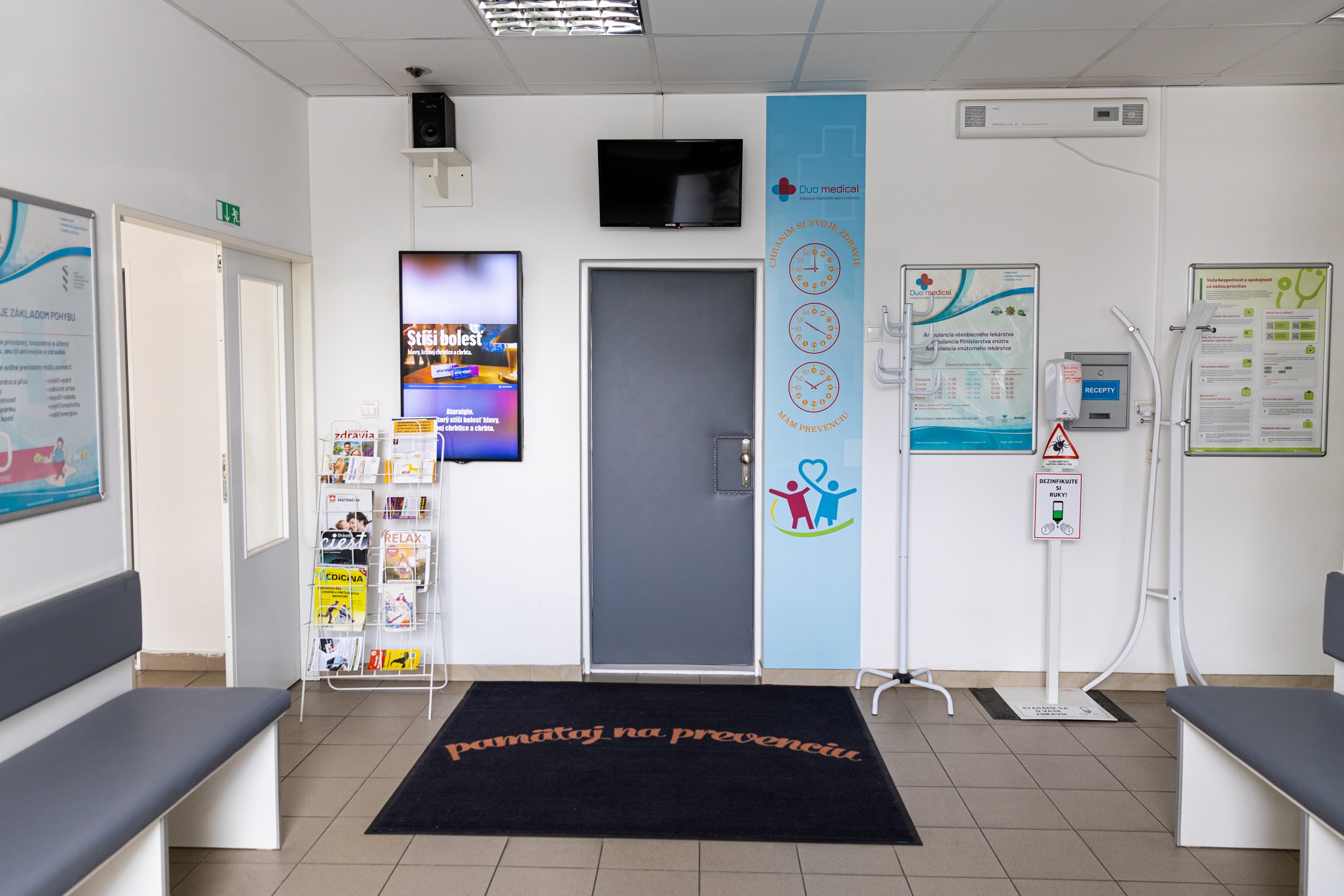 pohľad na čakáreň Duo Medical