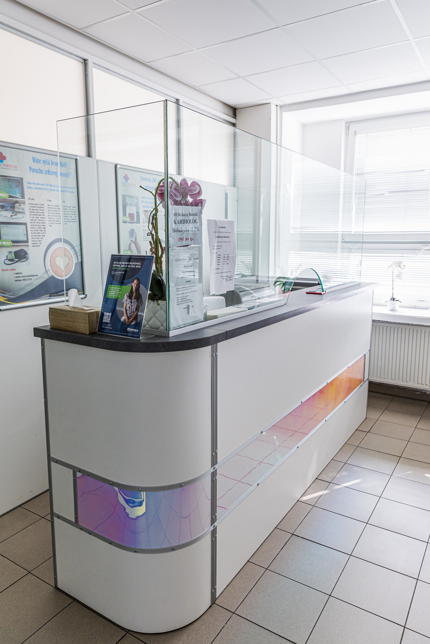 pohľad na čakáreň Duo Medical