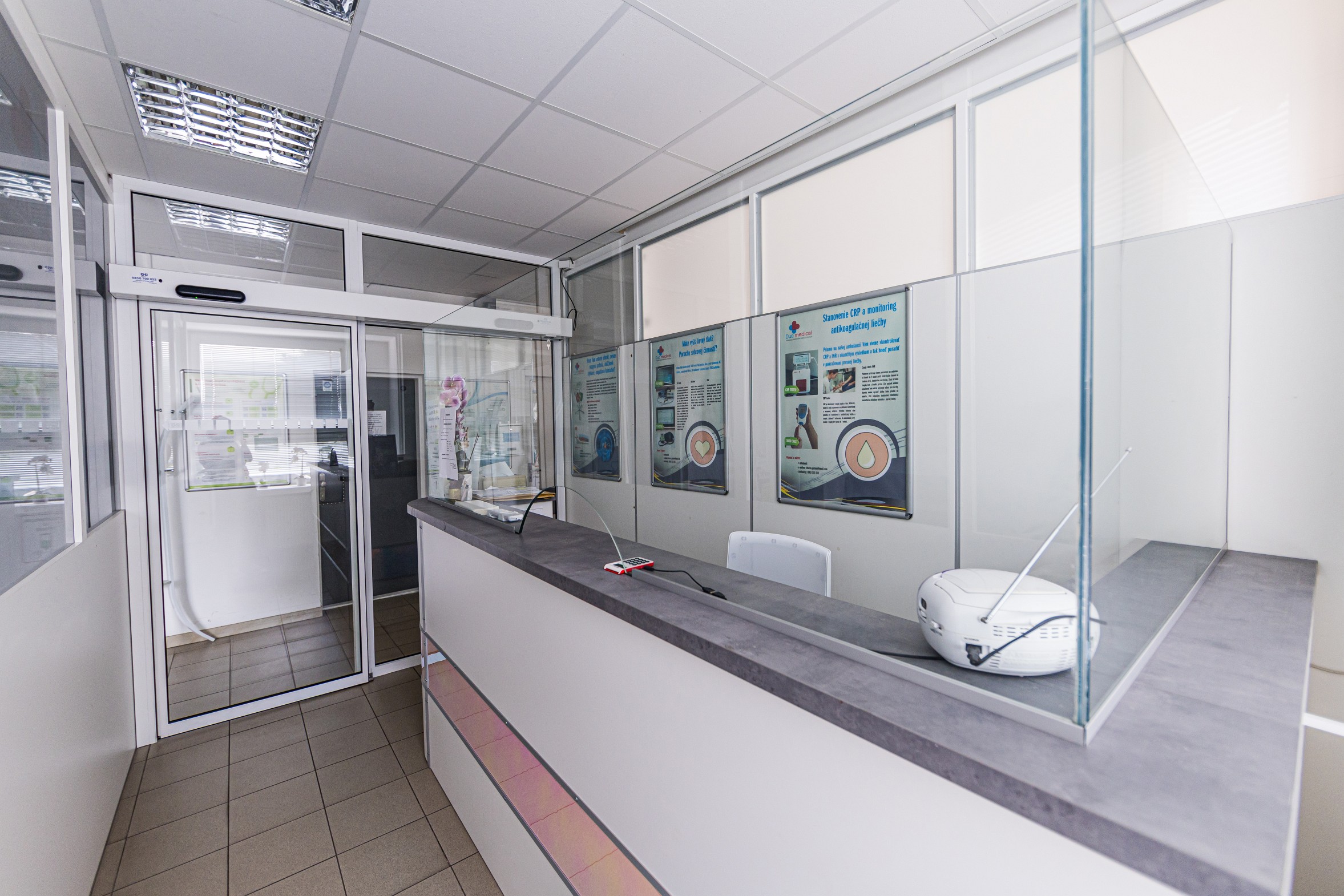 pohľad na čakáreň Duo Medical