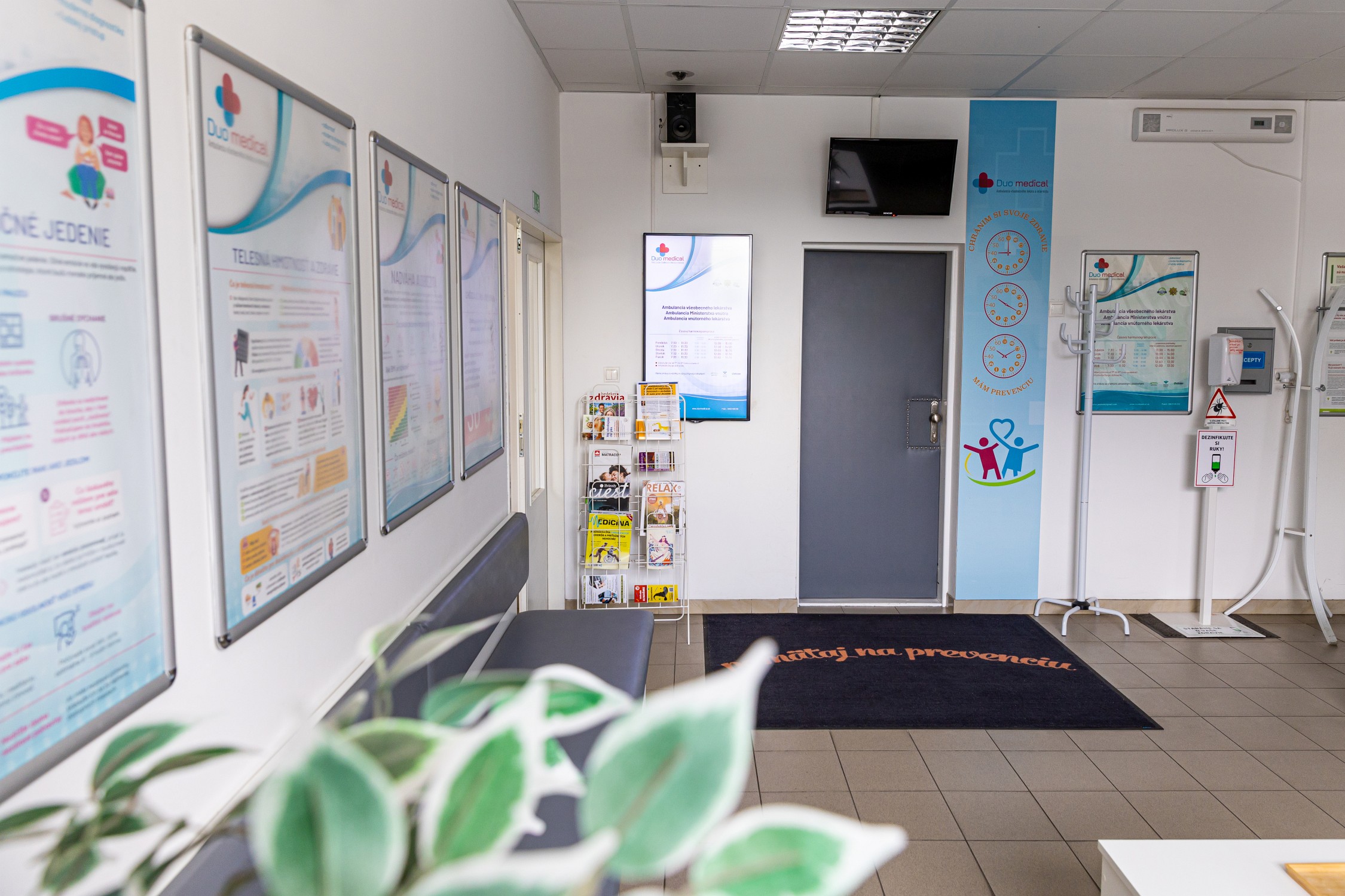 pohľad na čakáreň Duo Medical